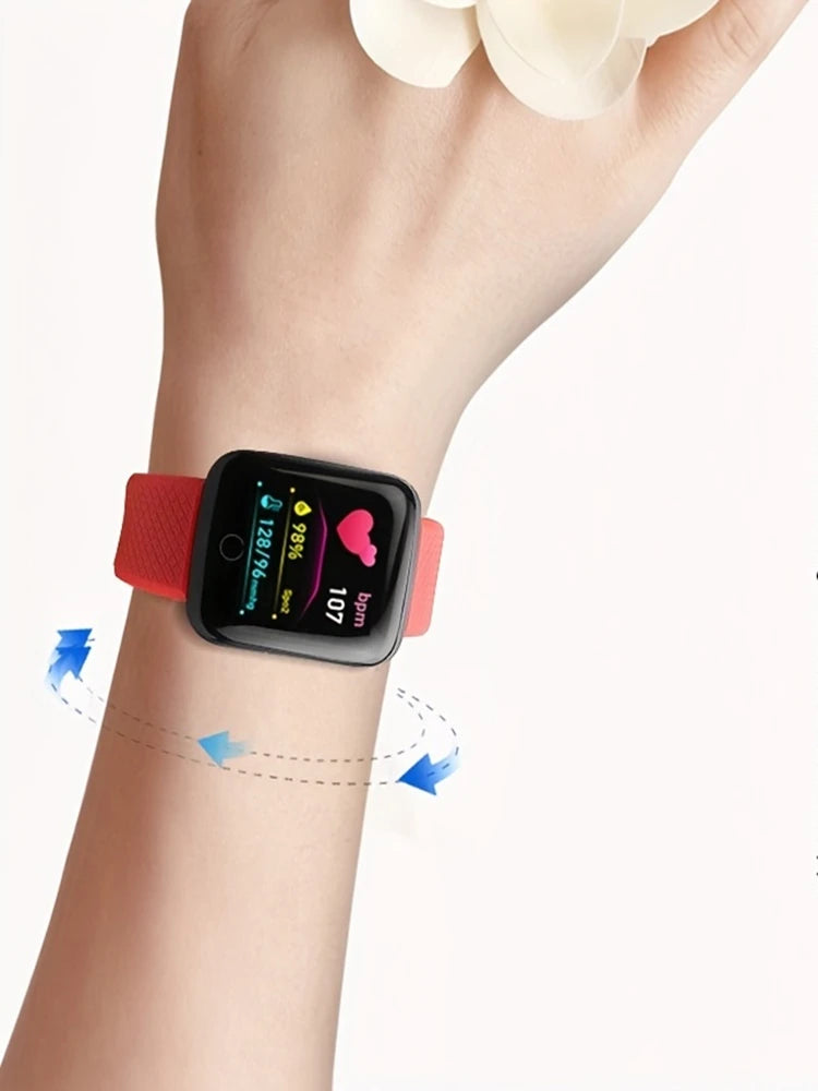 D13/116Plus Smartwatch – Multifunction Fitness Tracker for Men, Women & Kids