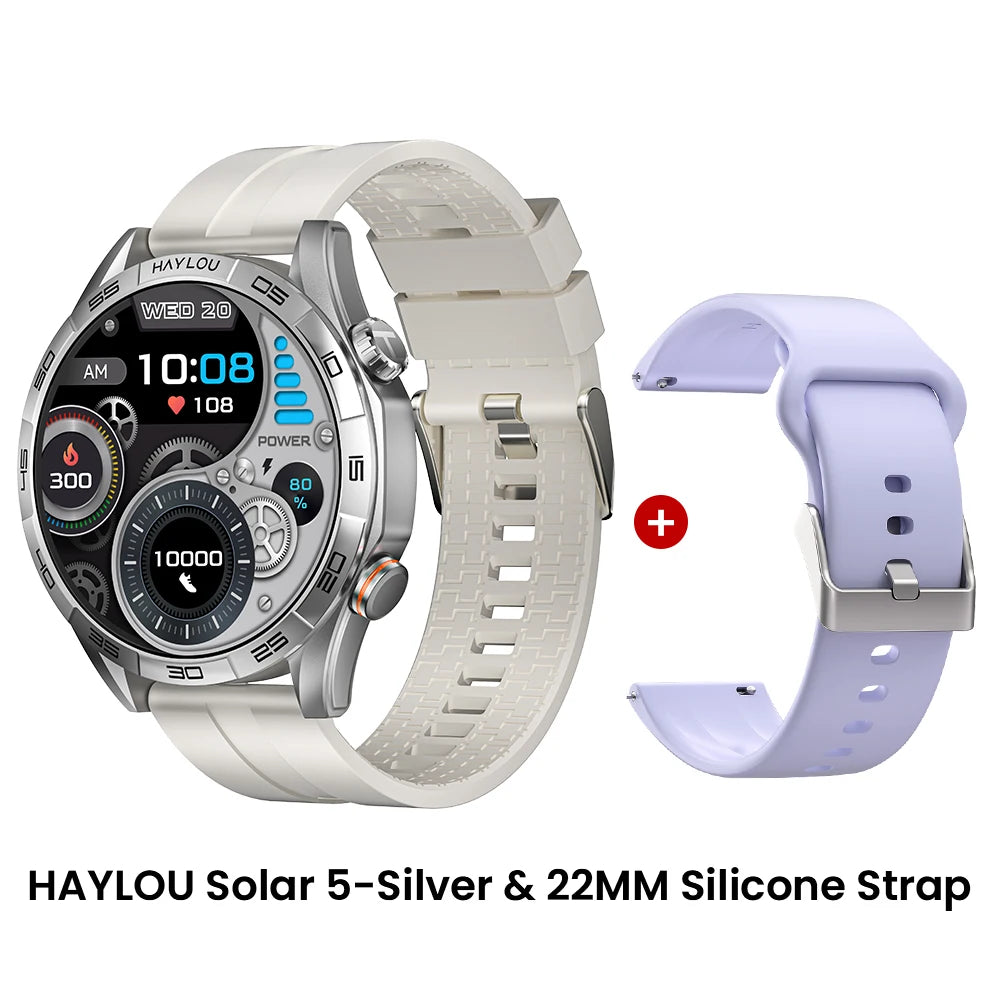 HAYLOU Solar 5 Smartwatch – 1.58" AMOLED, Voice Call, 24H Health & Sports Tracking
