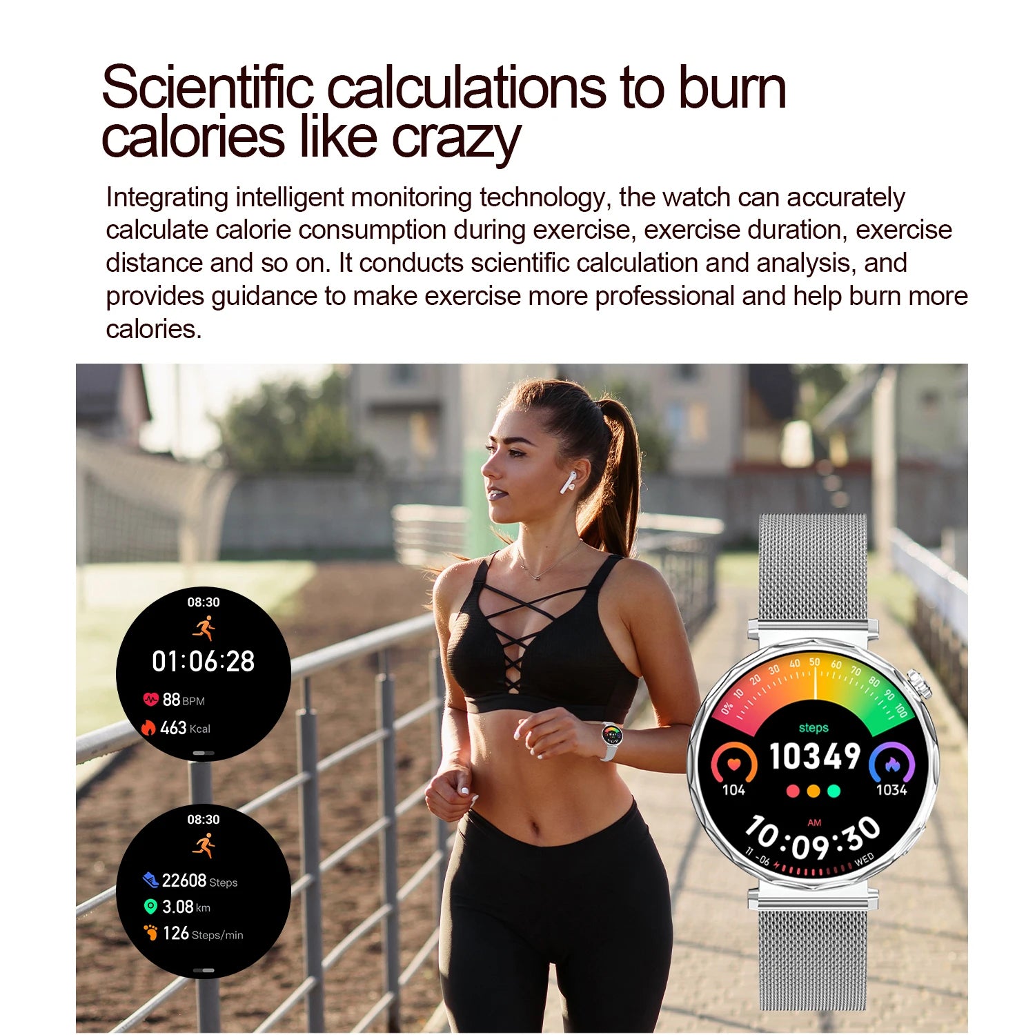 2025 Women’s Bluetooth Smartwatch – 1.6" HD Screen, Fitness & Health Tracker