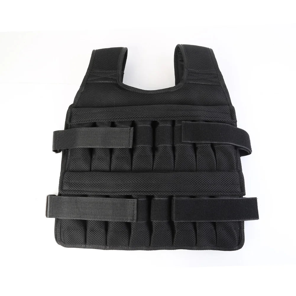Adjustable Weighted Training Vest – 3/15/35KG Empty Fitness Jacket for Running & Workouts