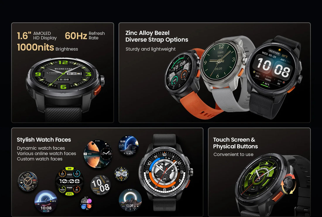 HAYLOU Solar Ultra GPS Smartwatch – 1.6" AMOLED, Bluetooth Calls, 5ATM