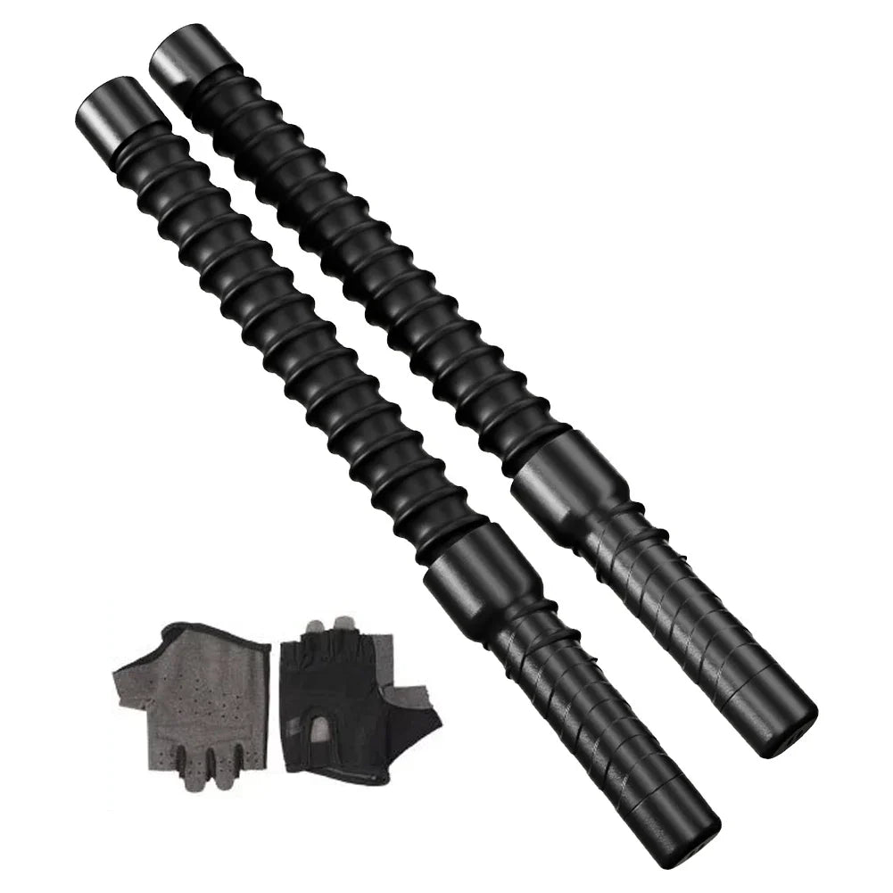 2pcs Fitness Battle Ropes – Elastic Spring Strength & Conditioning Training