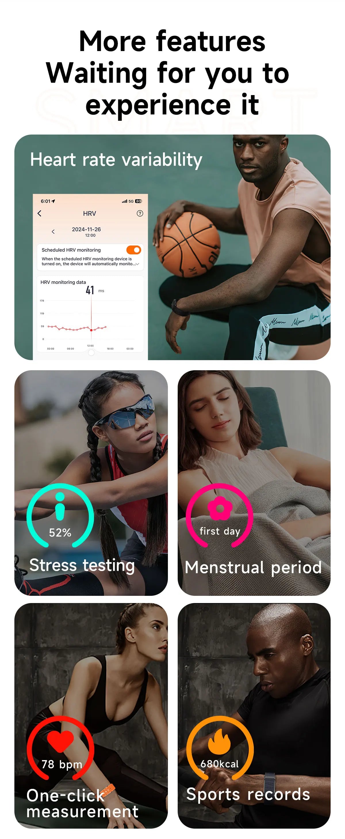 LIGE Smart Watch – Waterproof Fitness Tracker with Heart Rate & BP Monitor