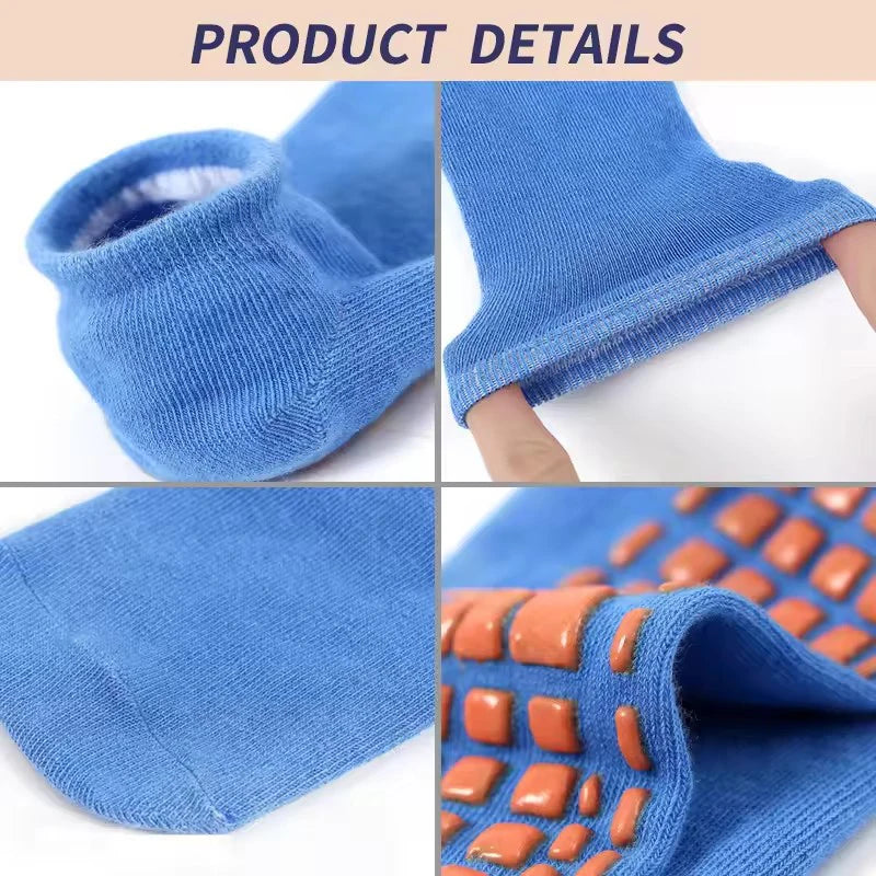 4 Pairs Women’s Cotton Yoga Socks – Non-Slip, Breathable Pilates & Fitness Ankle Socks