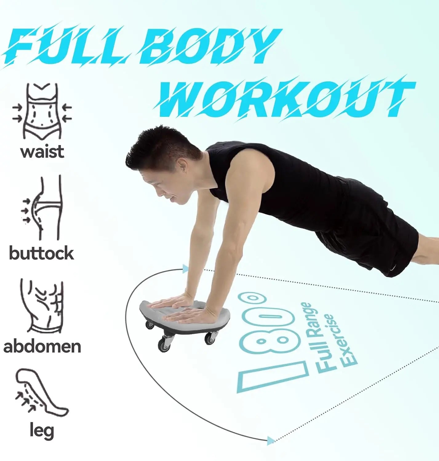 Ab Roller Wheel – Core Workout Equipment for Home Gym