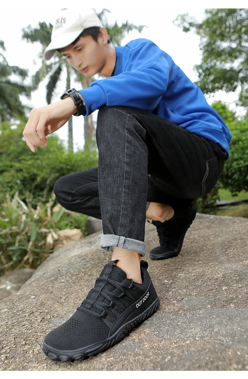 Barefoot Outdoor Hiking Shoes – Wide Fit Plus Size Shoes for Couples & Fitness