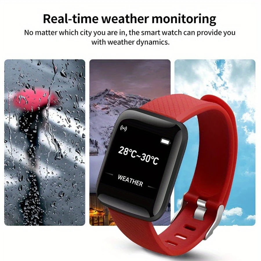 D13/116Plus Smartwatch – Multifunction Fitness Tracker for Men, Women & Kids