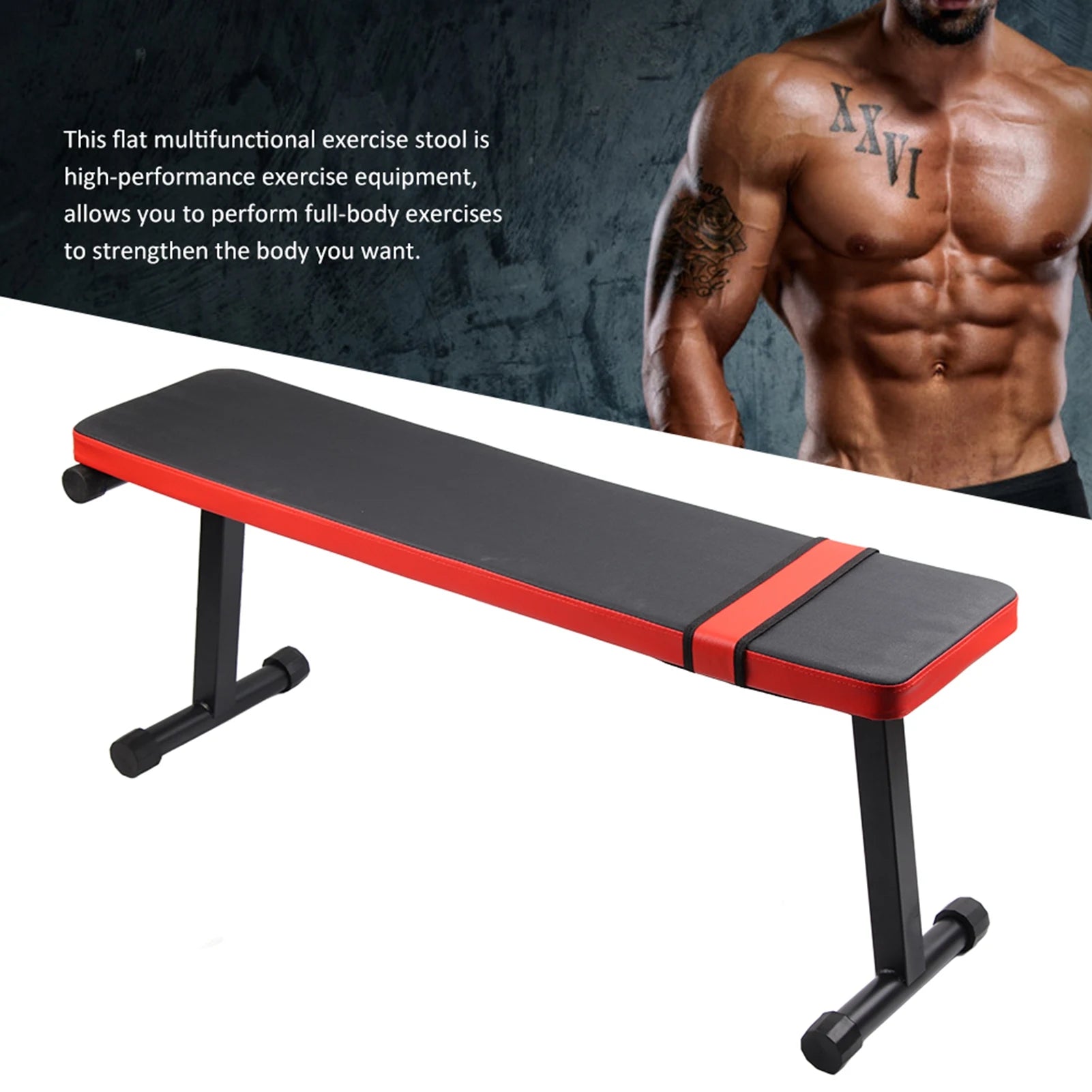 Heavy-Duty Flat Dumbbell Bench