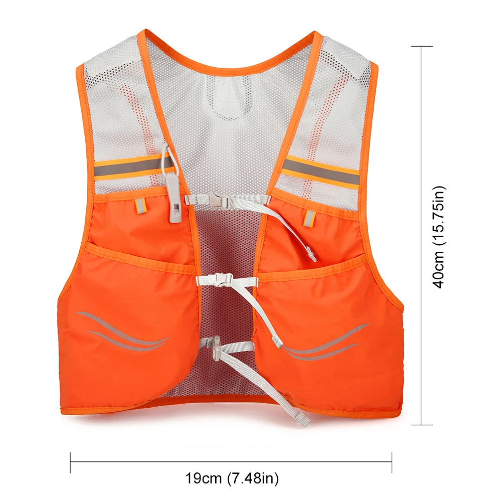 Lightweight Running & Cycling Vest Backpack – Breathable Nylon Storage Pack