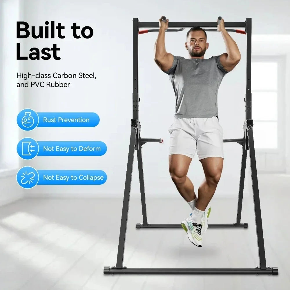 Foldable Pull-Up Bar Station – 200kg Capacity & Multifunctional