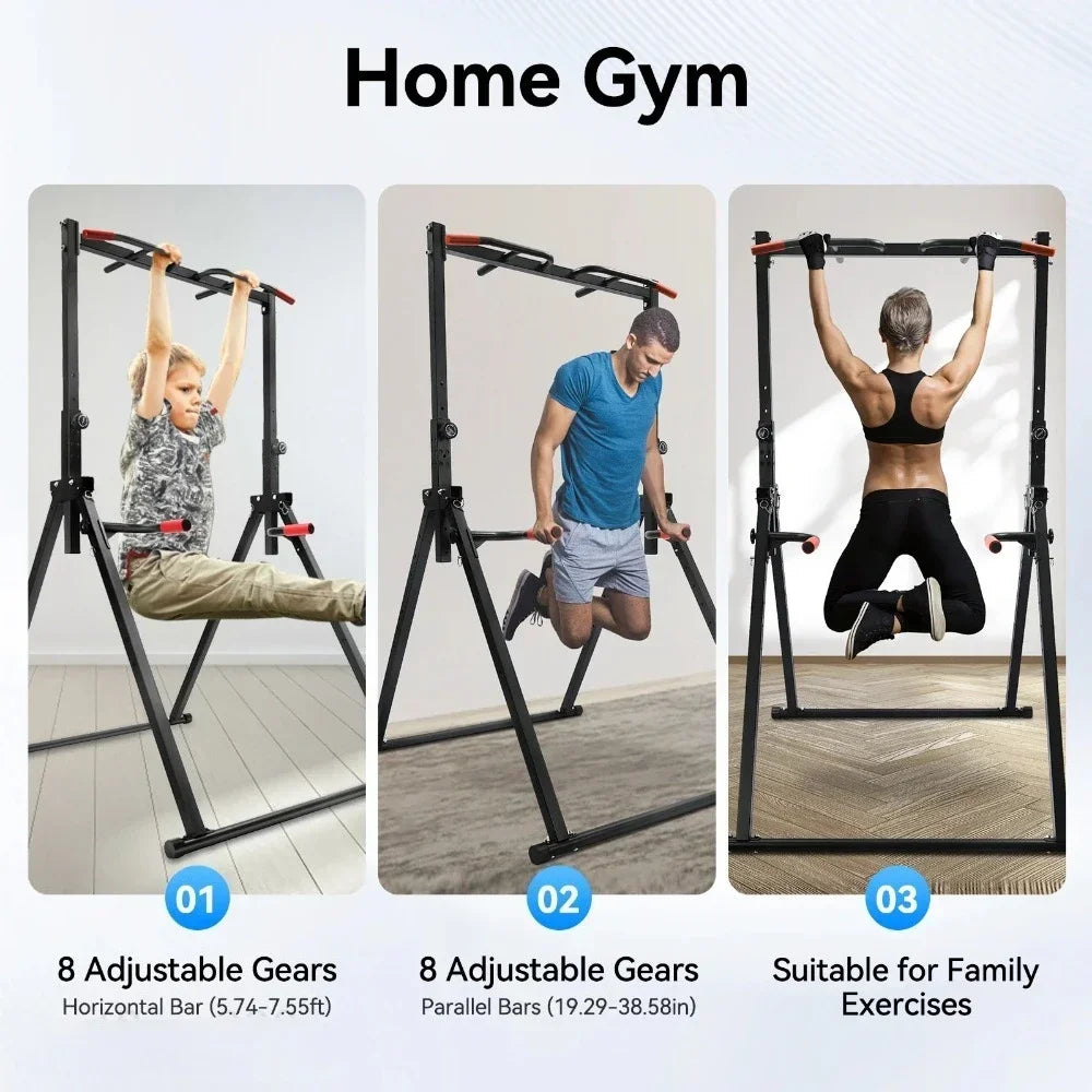 Foldable Pull-Up Bar Station – 200kg Capacity & Multifunctional