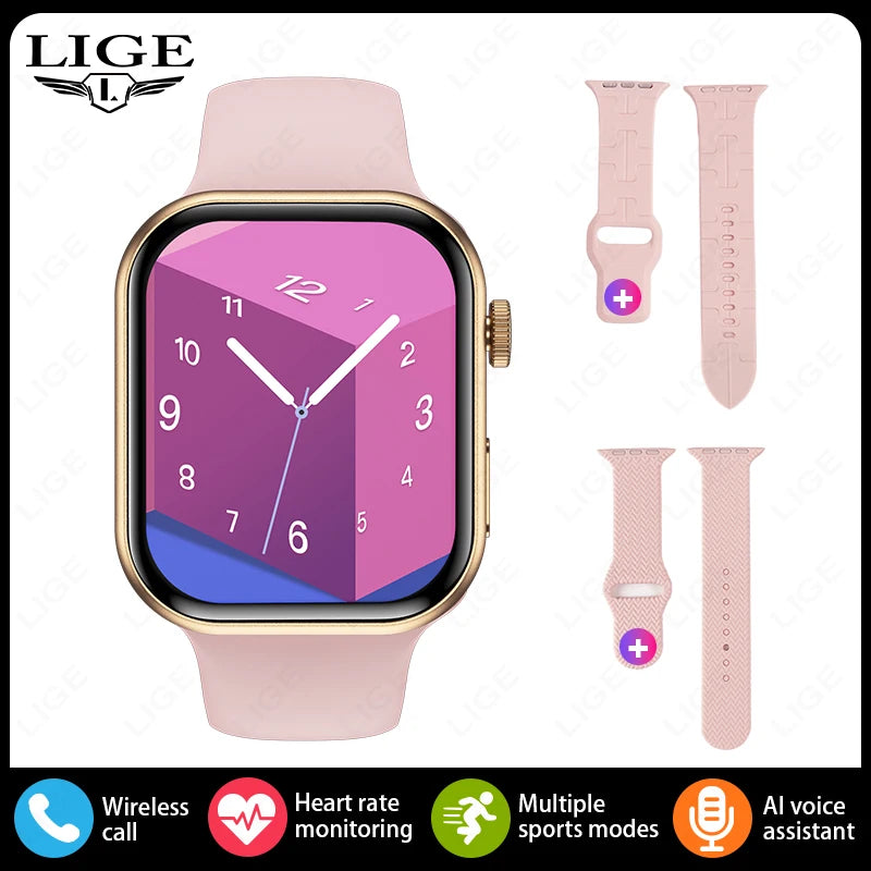 LIGE 2.01" Smartwatch – Bluetooth Call & Health Tracker