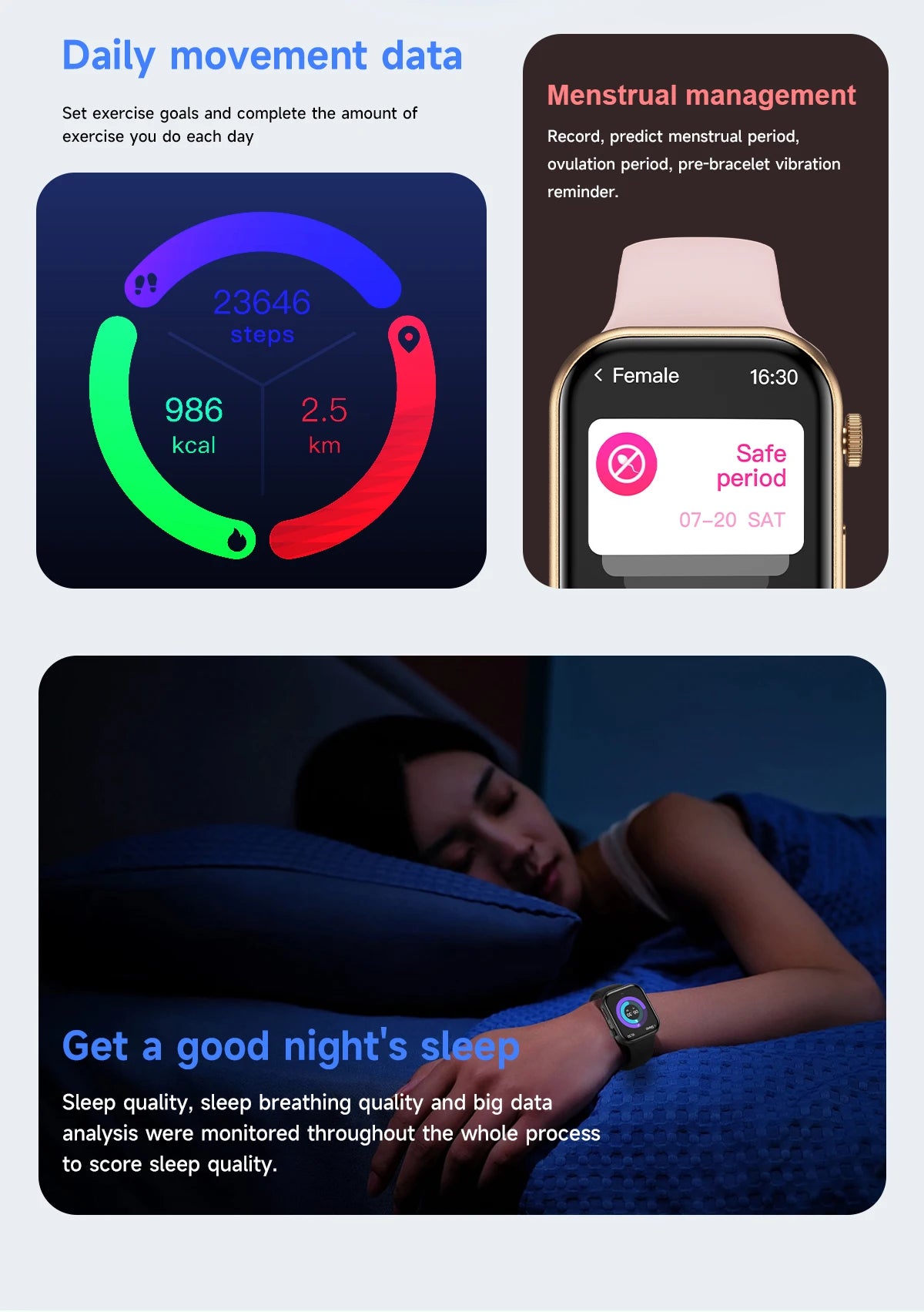 LIGE 2.01" Smartwatch – Bluetooth Call & Health Tracker