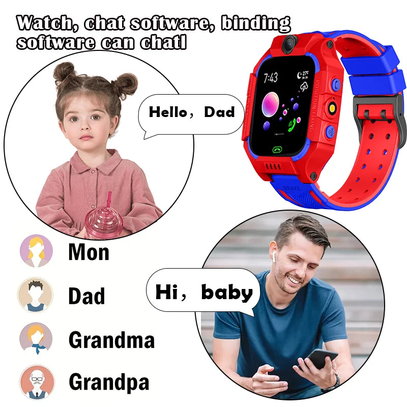 Kids Smartwatch with GPS, Camera and SOS
