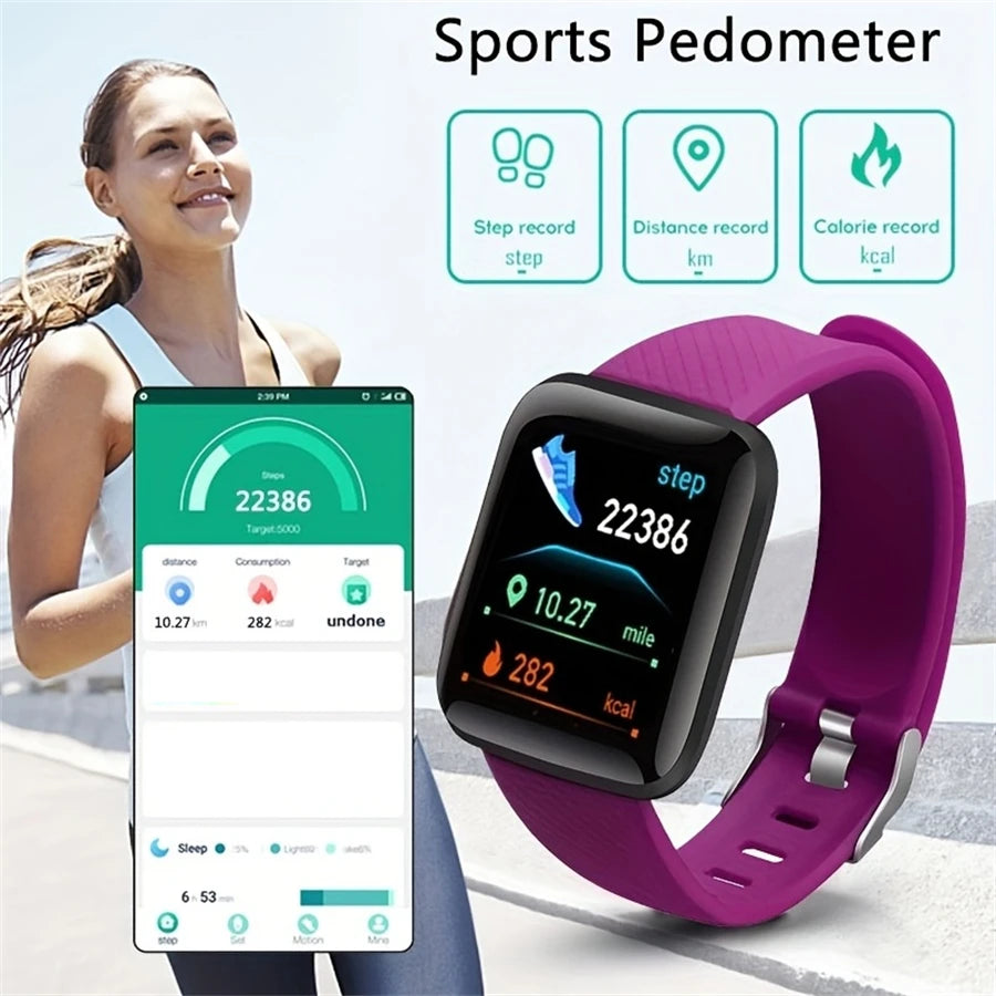 D13/116Plus Smartwatch – Multifunction Fitness Tracker for Men, Women & Kids