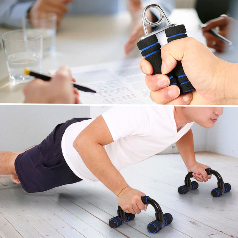 5-in-1 AB Roller Kit – Core Carver Set with Push-Up Bars, Jump Rope, Hand Gripper & Knee Pad