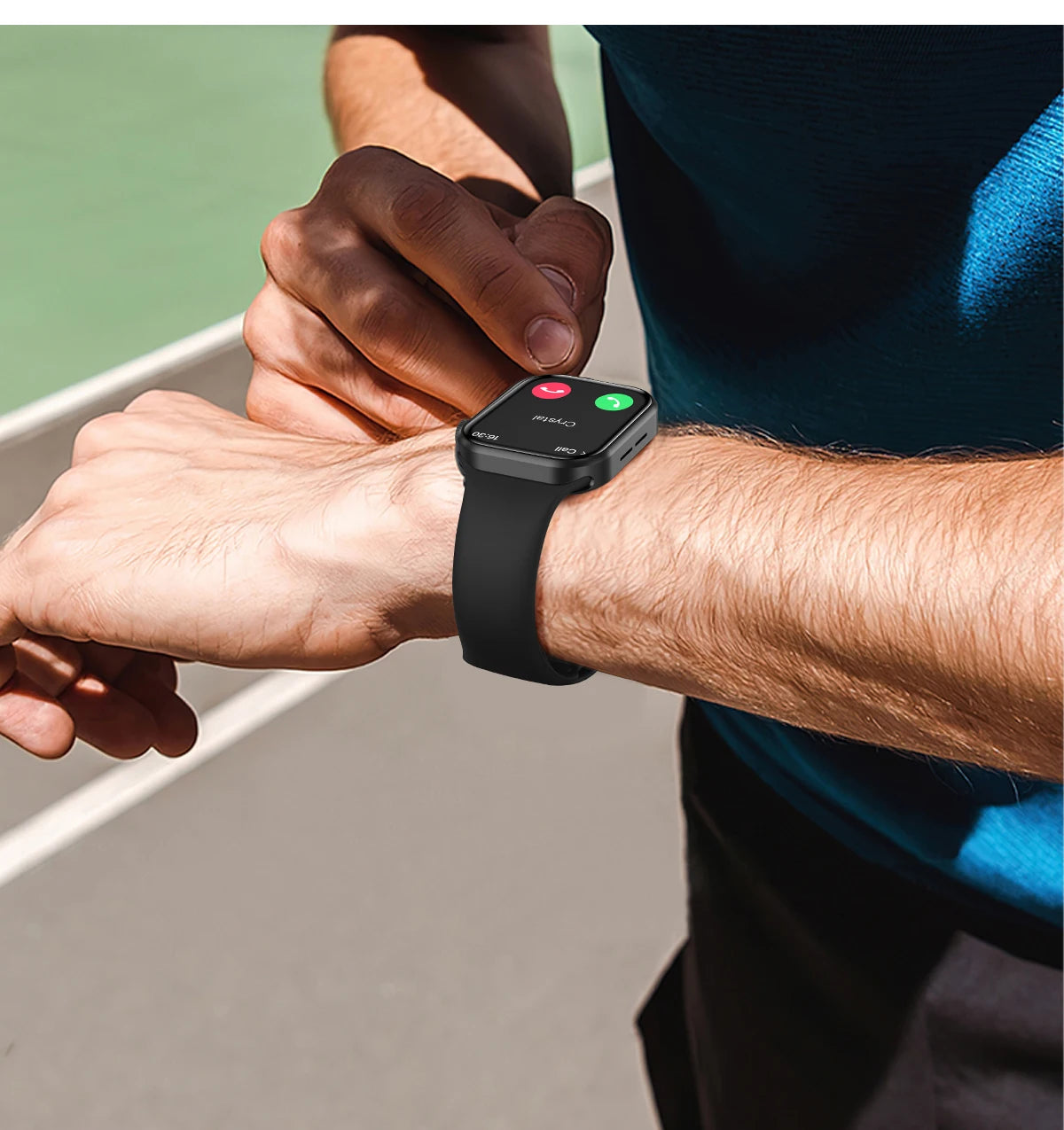 LIGE 2.01" Smartwatch – Bluetooth Call & Health Tracker