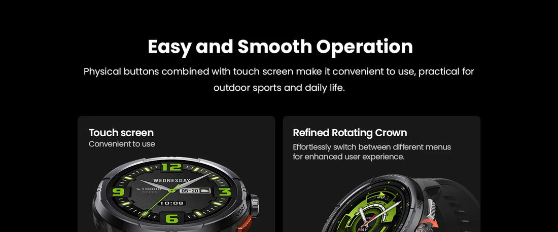 HAYLOU Solar Ultra GPS Smartwatch – 1.6" AMOLED, Bluetooth Calls, 5ATM