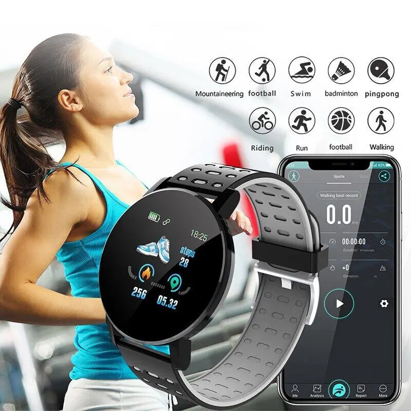 1.44" Kids Smartwatch – Waterproof Fitness Tracker with Heart Rate Monitor