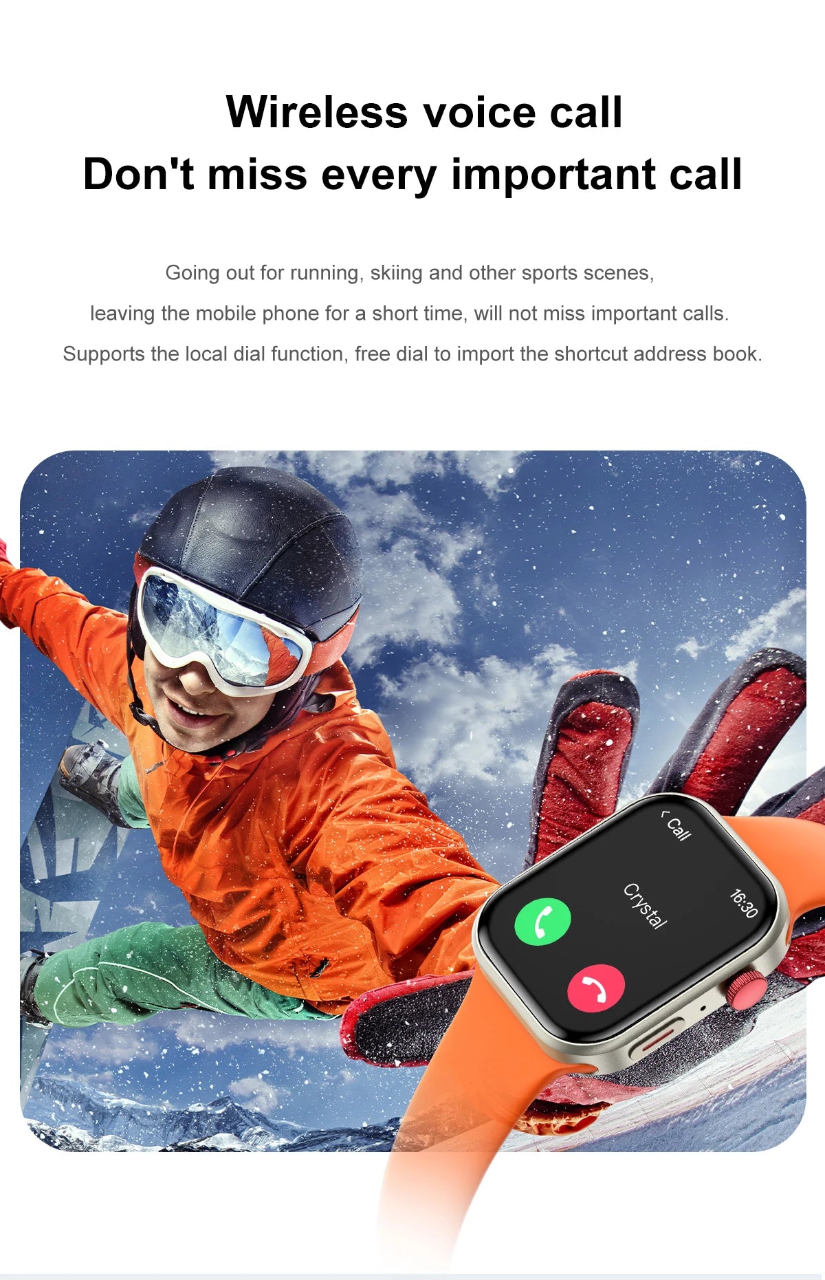 LIGE 2.01" Smartwatch – Bluetooth Call & Health Tracker