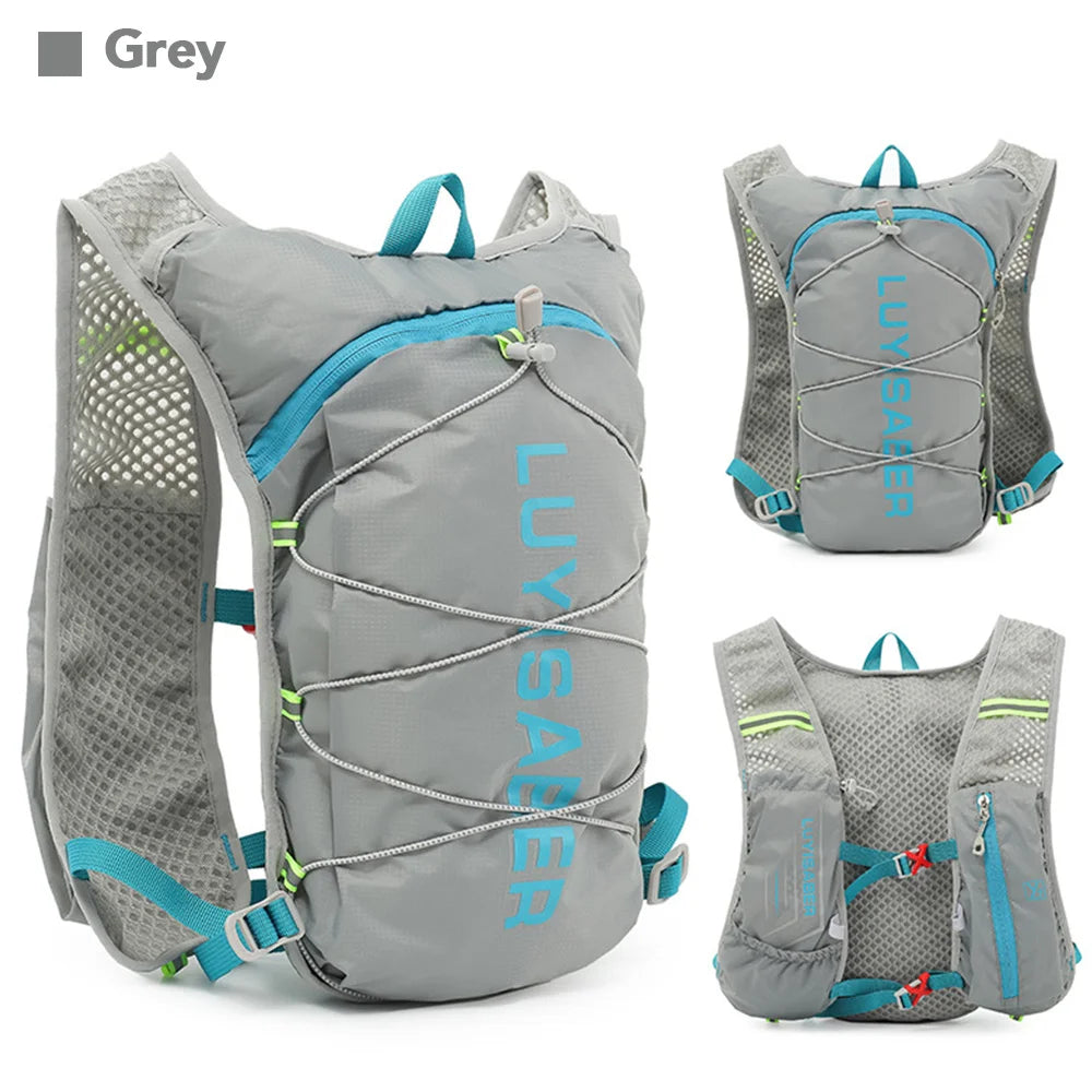 Ultra-Light Hydration Backpack – 1.5L Water Bladder + 500ML Bottle for Outdoor Sports