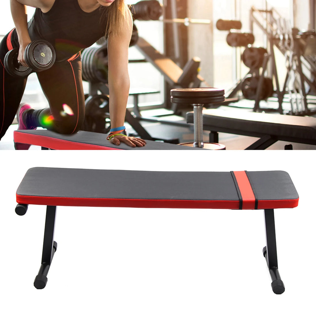 Heavy-Duty Flat Dumbbell Bench