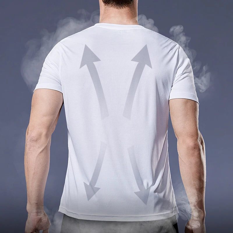 Men’s Quick-Dry Sports T-Shirt – Compression Jersey for Gym, Running & Soccer