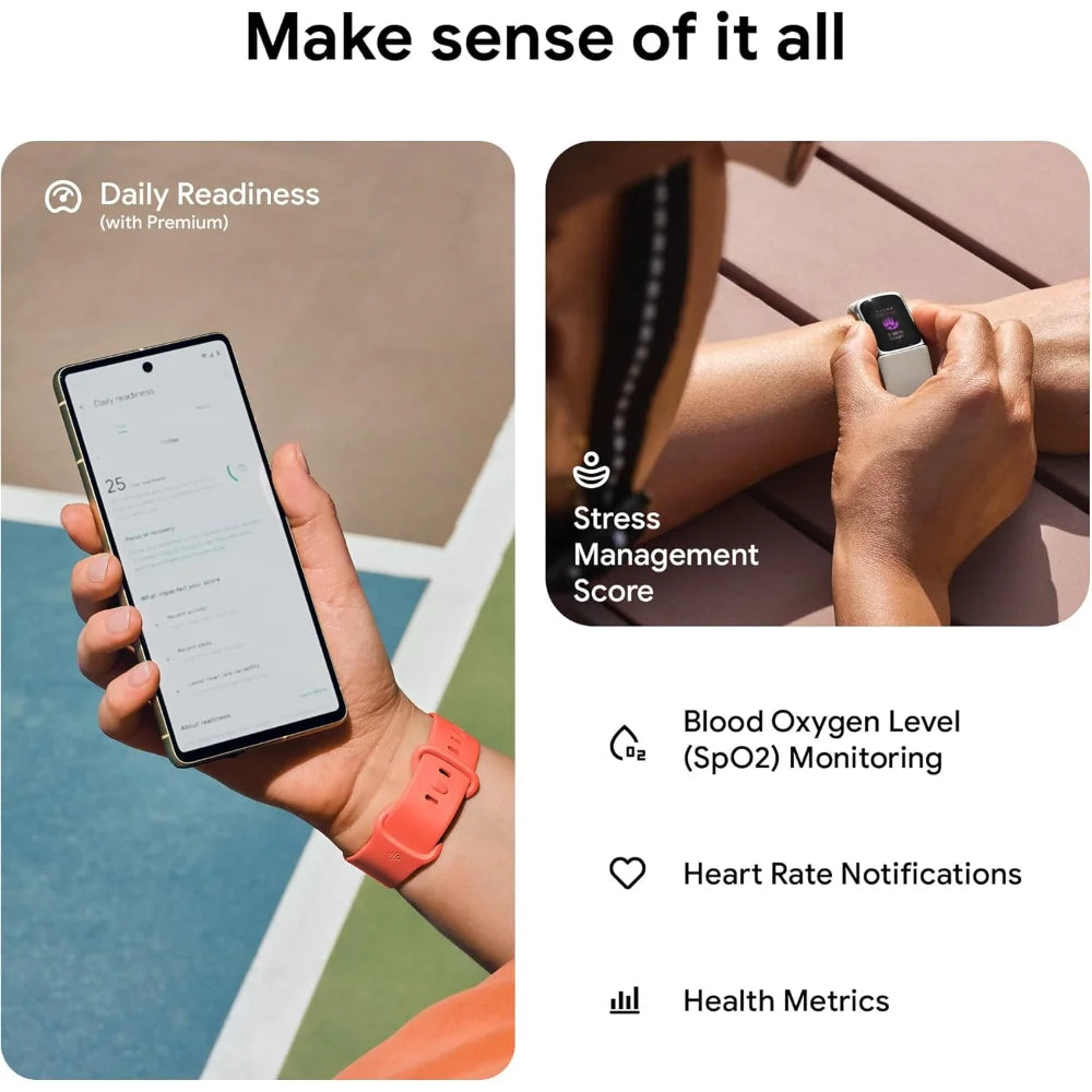 Fitness Tracker with Heart Rate & GPS + 6-Month Membership