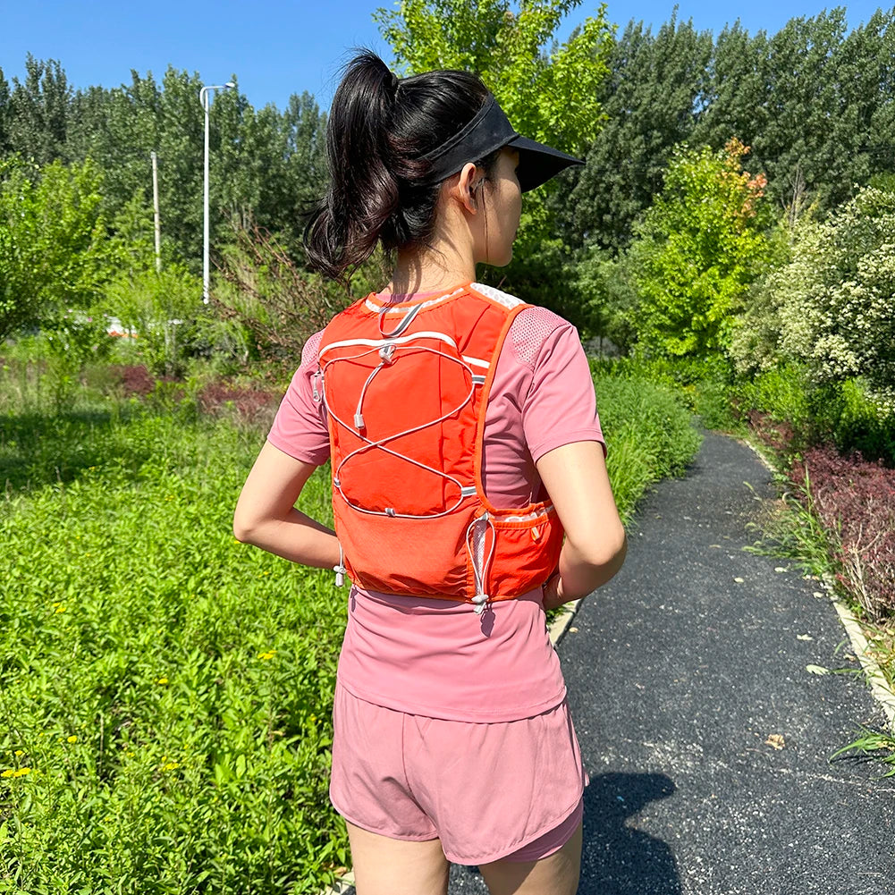 Lightweight Running & Cycling Vest Backpack – Breathable Nylon Storage Pack