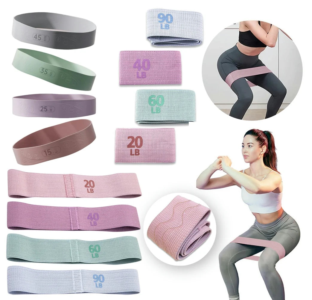 Anti-Slip Booty Resistance Bands – Glute & Thigh Workout Set for Home or Gym