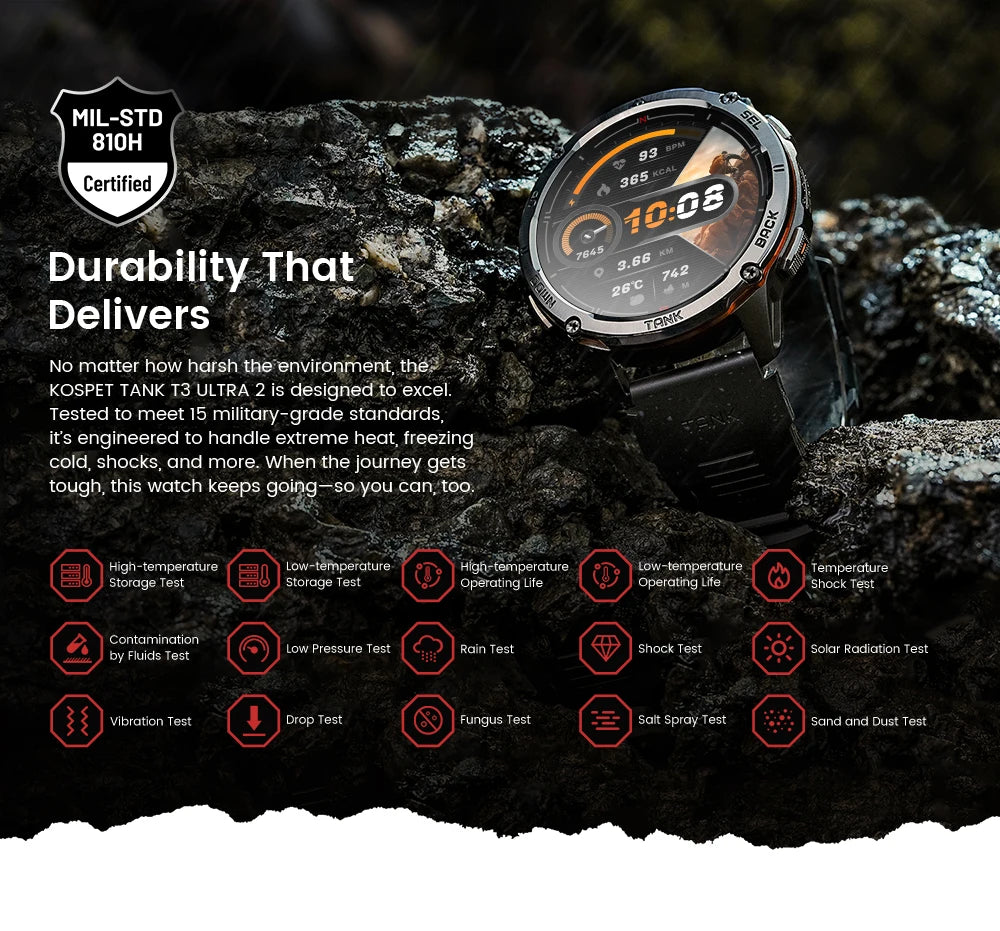 KOSPET TANK T3 Ultra 2 GPS Smartwatch
