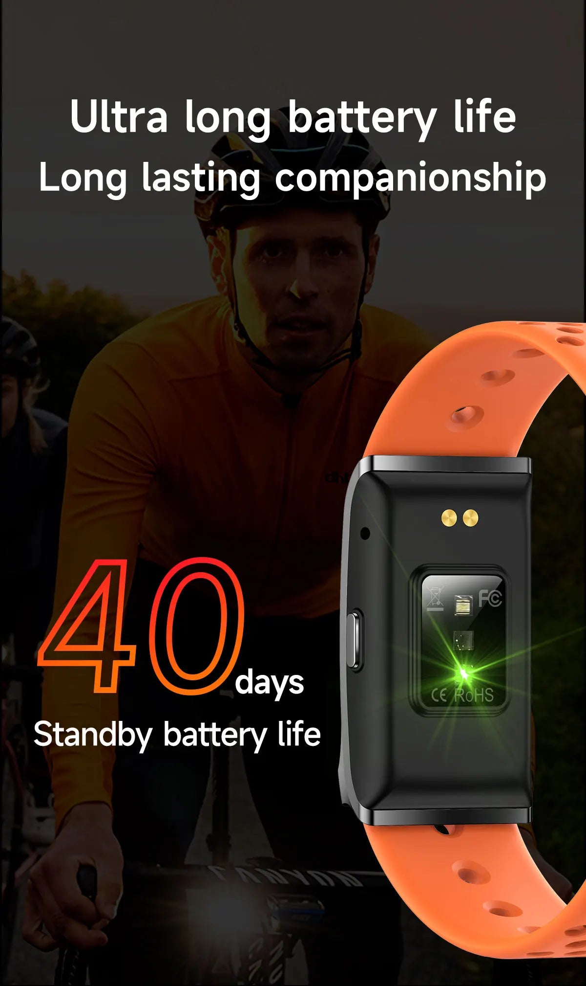 LIGE Smart Watch – Waterproof Fitness Tracker with Heart Rate & BP Monitor