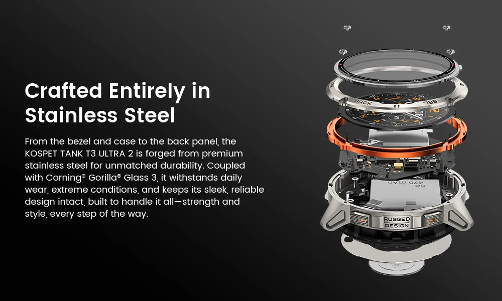 KOSPET TANK T3 Ultra 2 GPS Smartwatch