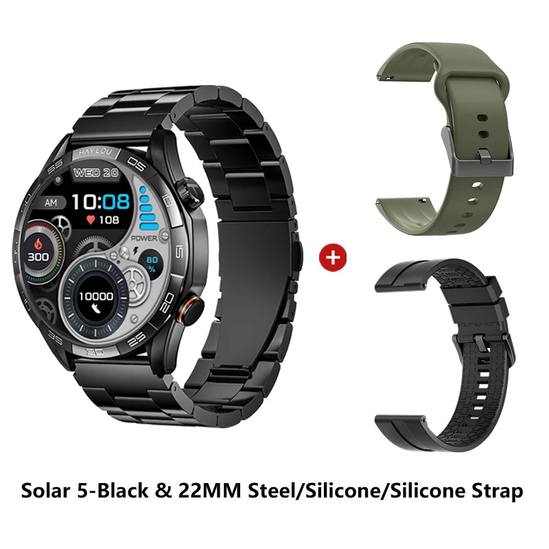 HAYLOU Solar 5 Smartwatch – 1.58" AMOLED, Voice Call, 24H Health & Sports Tracking