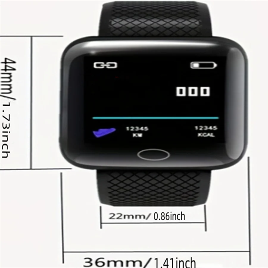 D13/116Plus Smartwatch – Multifunction Fitness Tracker for Men, Women & Kids