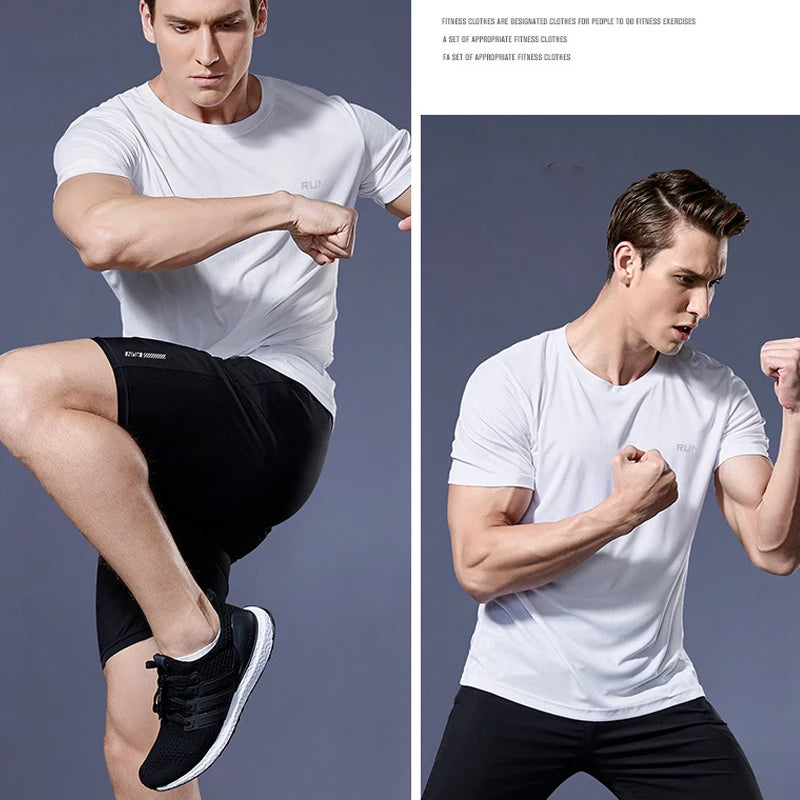 Men’s Quick-Dry Sports T-Shirt – Compression Jersey for Gym, Running & Soccer