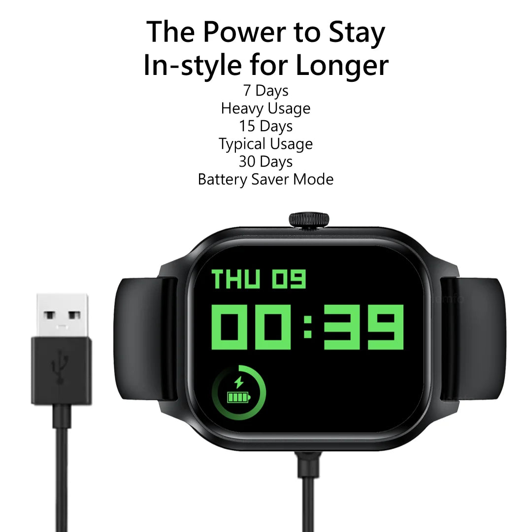Bluetooth Smartwatch for Men & Women – Fitness Tracker with Call, Music & Alerts