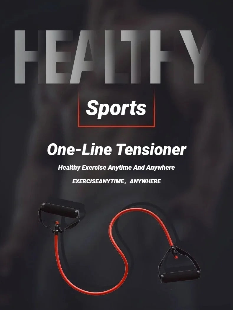 5-Level Resistance Bands with Handles – Home Workout Set