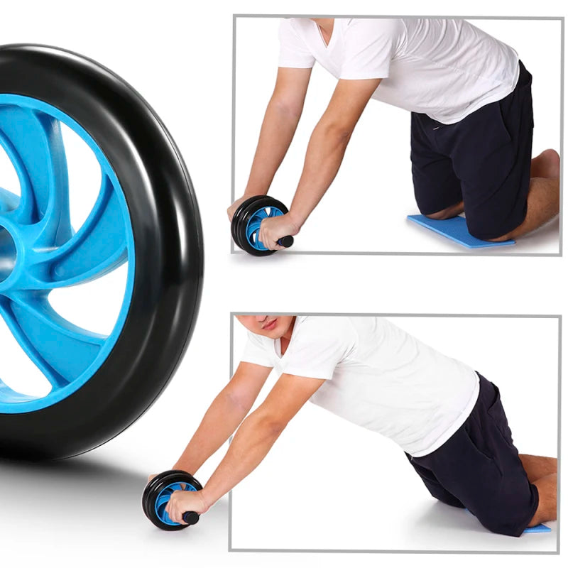 5-in-1 AB Roller Kit – Core Carver Set with Push-Up Bars, Jump Rope, Hand Gripper & Knee Pad