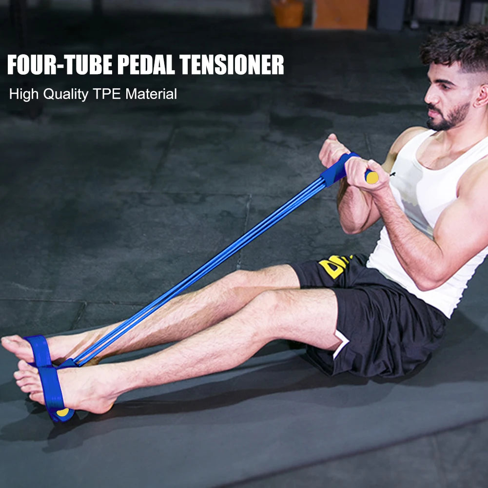 Pedal Resistance Band – Sit-Up & Slimming Pulling Rope for Home Fitness