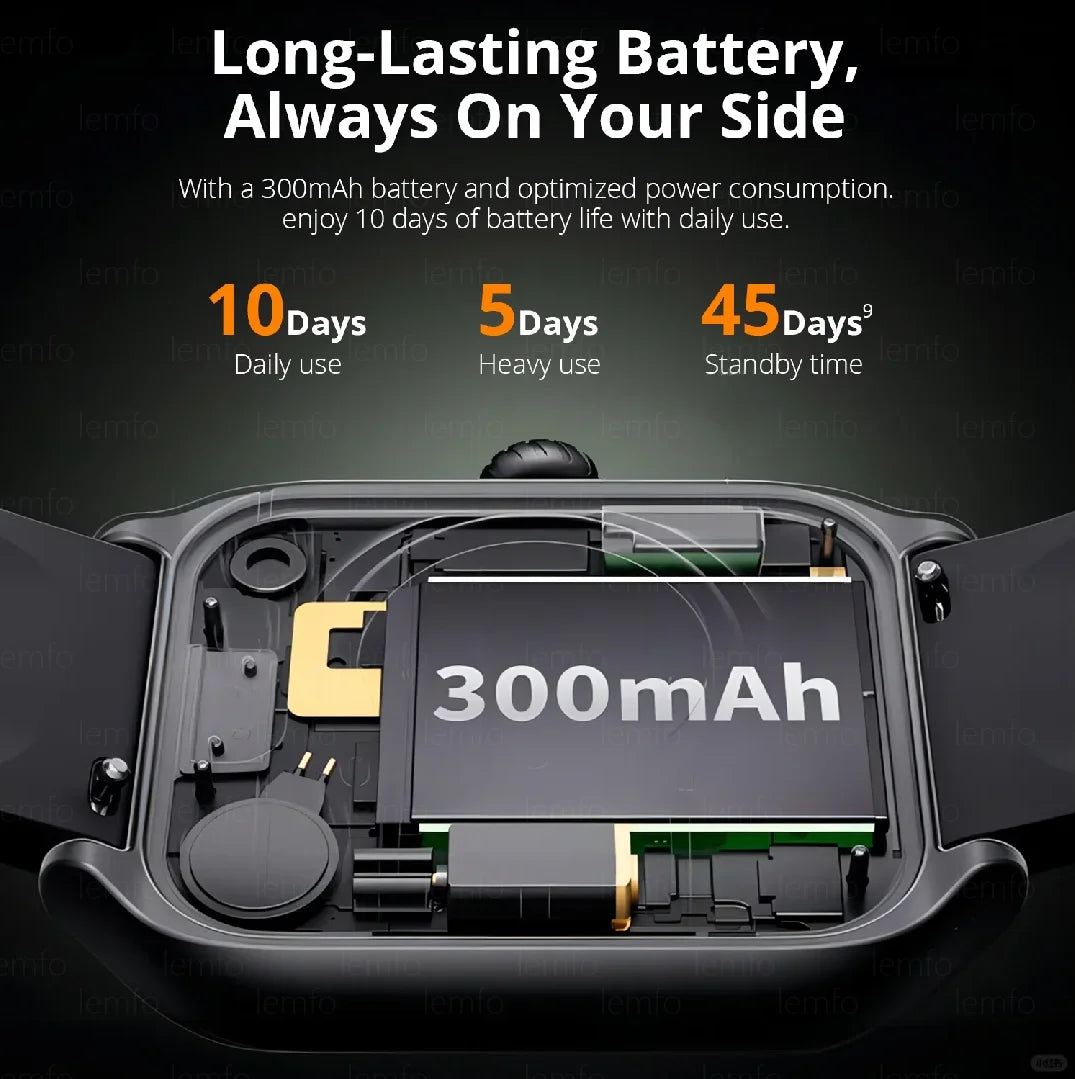 Bluetooth Smartwatch for Men & Women – Fitness Tracker with Call, Music & Alerts