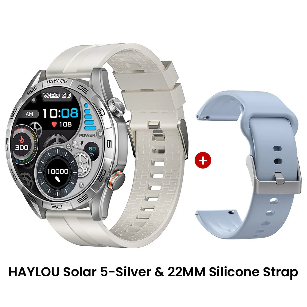 HAYLOU Solar 5 Smartwatch – 1.58" AMOLED, Voice Call, 24H Health & Sports Tracking