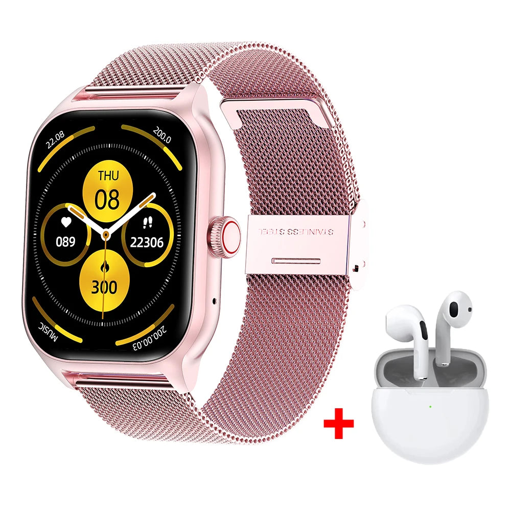 Bluetooth Smartwatch for Men & Women – Fitness Tracker with Call, Music & Alerts