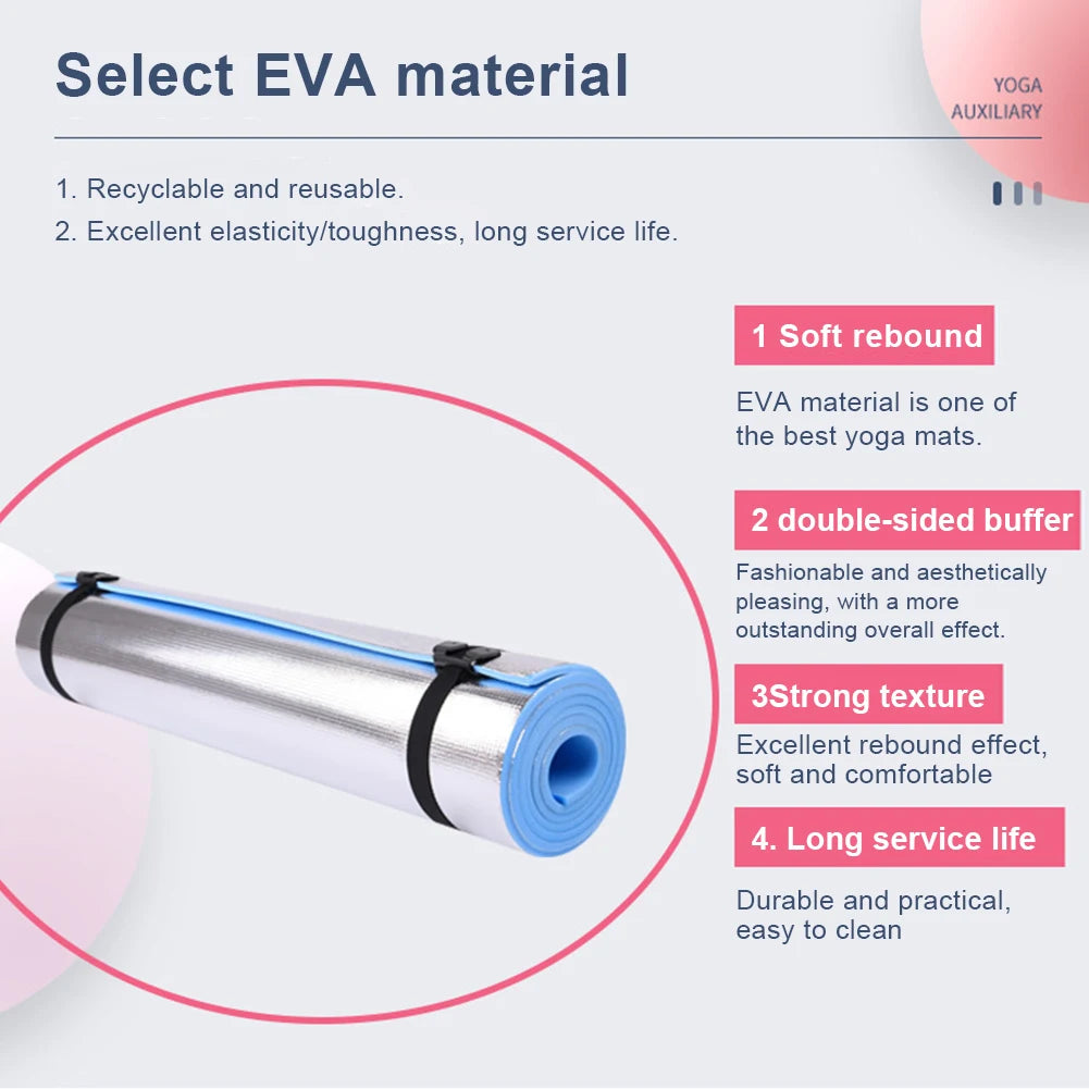 6–10mm EVA Yoga Mat – Non-Slip, Moisture-Proof Mat for Fitness & Outdoor Use