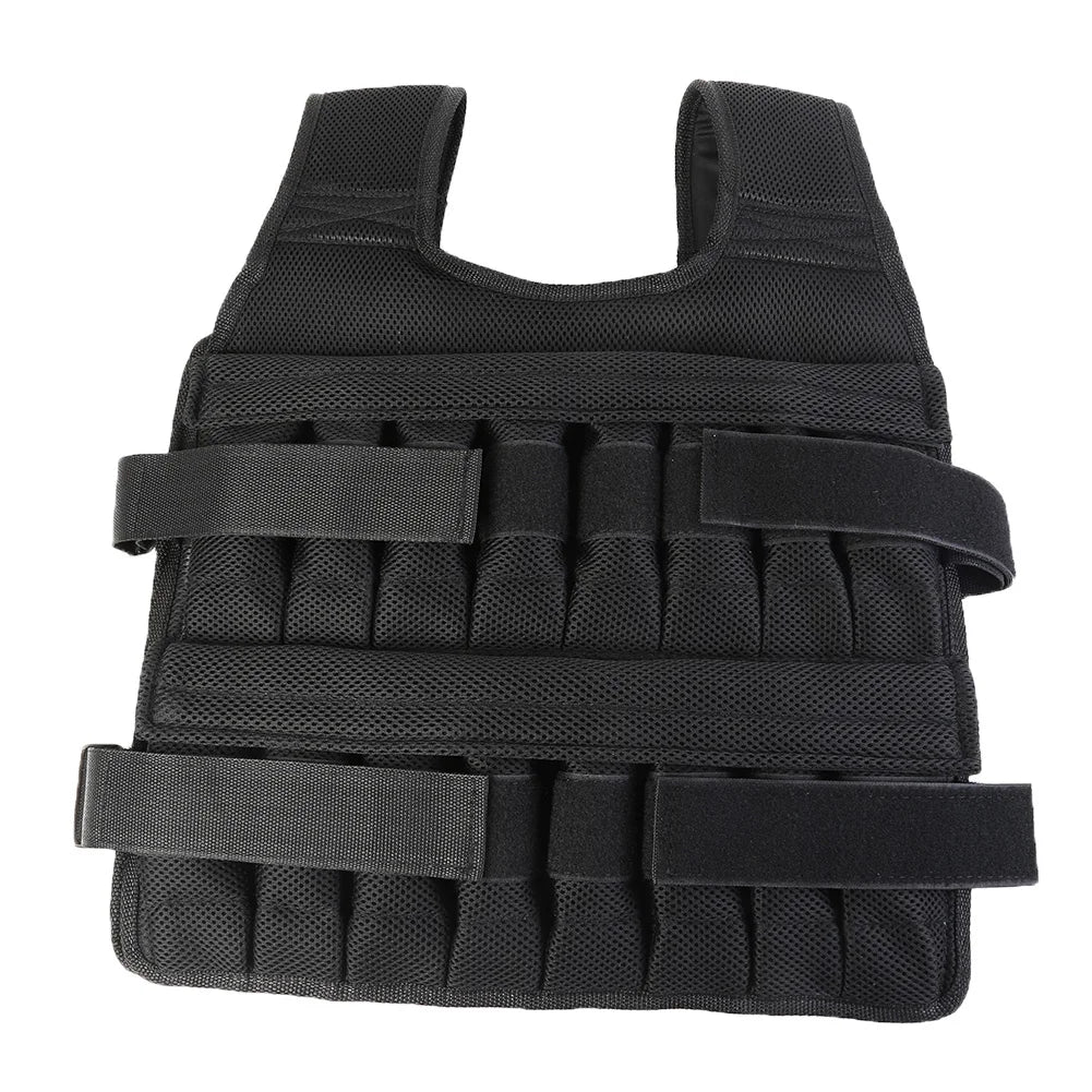 Adjustable Weighted Training Vest – 3/15/35KG Empty Fitness Jacket for Running & Workouts