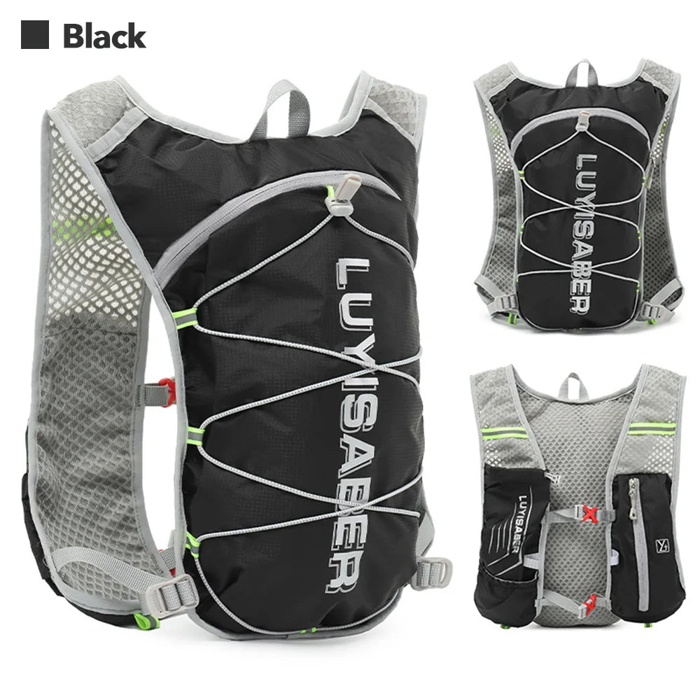 Ultra-Light Hydration Backpack – 1.5L Water Bladder + 500ML Bottle for Outdoor Sports