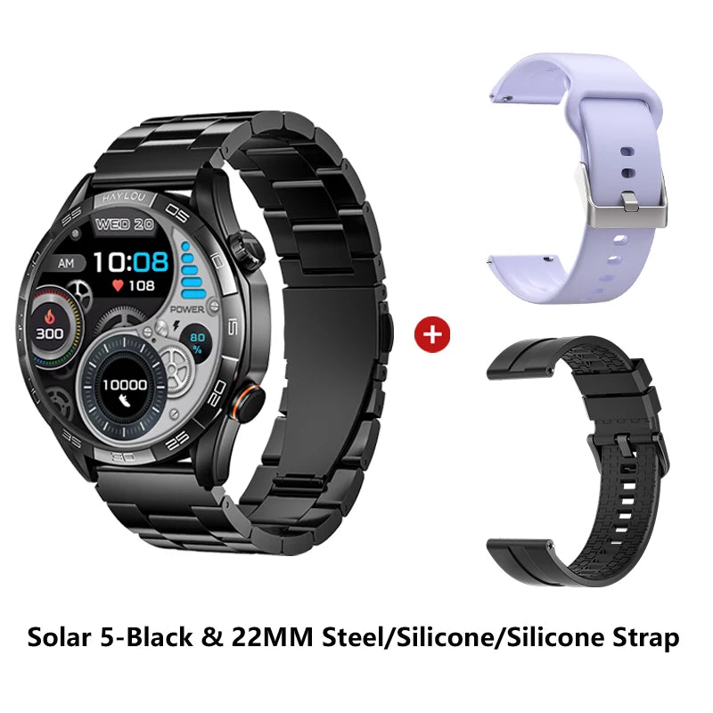 HAYLOU Solar 5 Smartwatch – 1.58" AMOLED, Voice Call, 24H Health & Sports Tracking