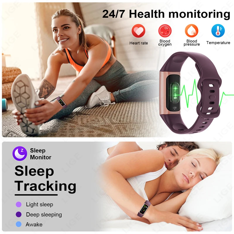 2024 Sport Smart Bracelet – Waterproof Fitness Tracker