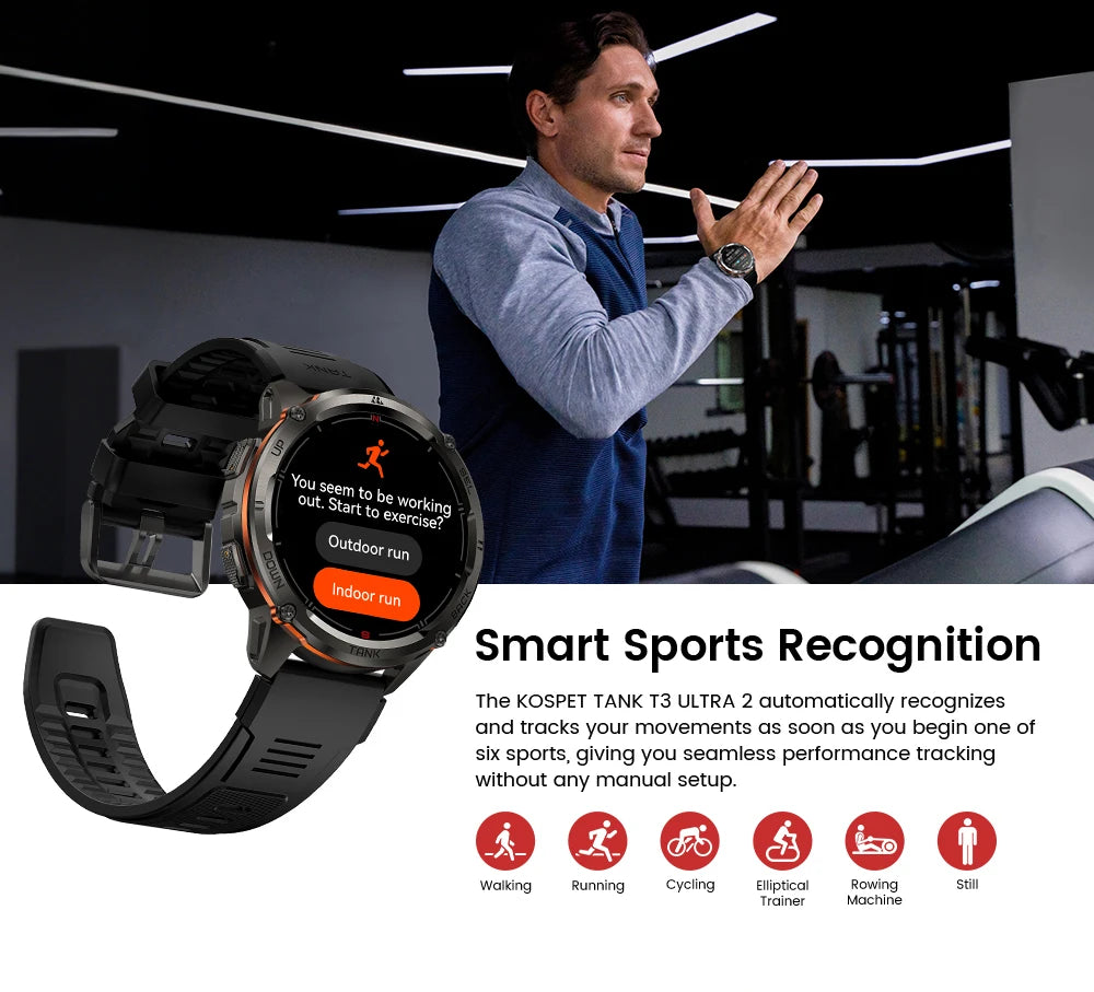 KOSPET TANK T3 Ultra 2 GPS Smartwatch